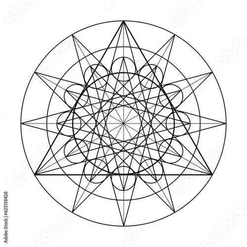 Scared Geometry Vector Design Elements. This religion, philosophy, and spirituality symbols. the world of geometry with our intricate illustrations.