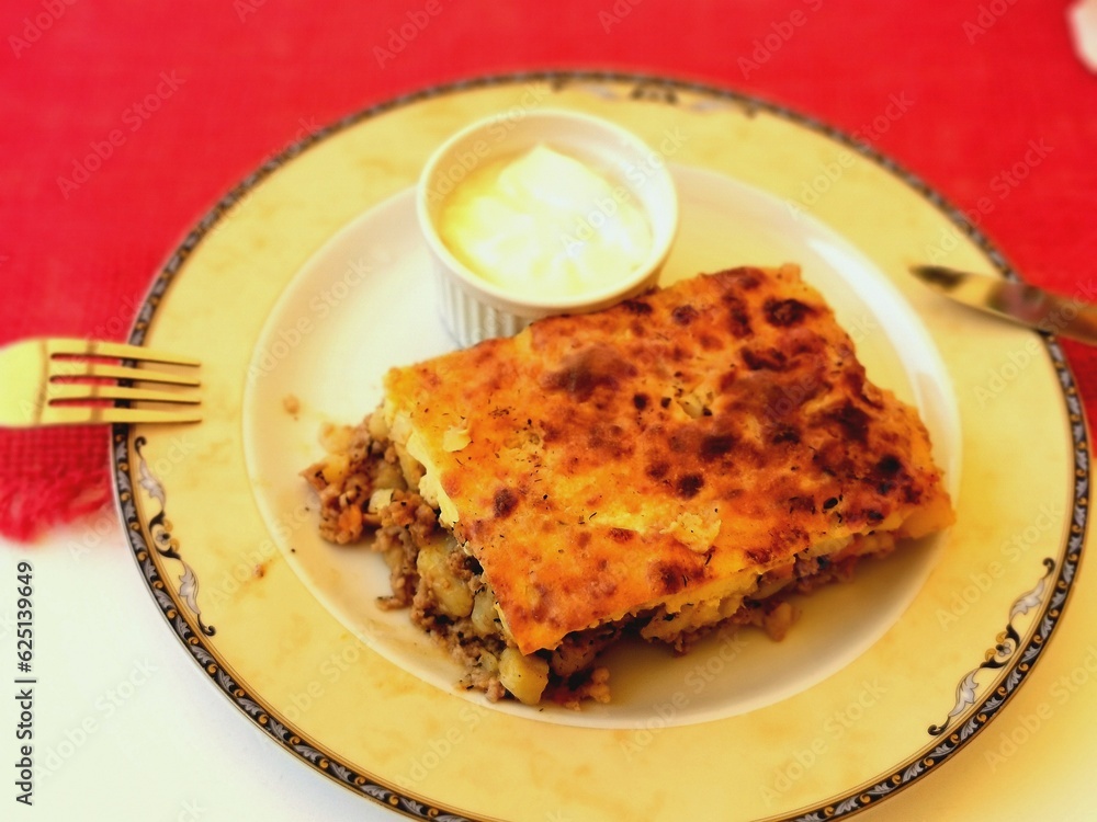 custom made wallpaper toronto digitalGreek Moussaka, A traditional dish from the Balkans and the Middle East.