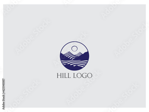 Hill Logo designs, themes, templates and  graphic elements, vector and illustration,