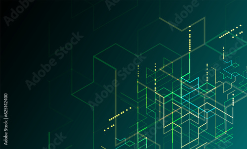 Digital technology and engineering background.