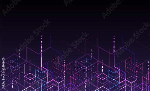 Digital technology and engineering background.