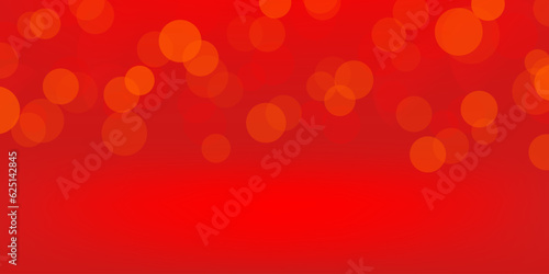 Red studio background with bokeh light. Graphic art design. For backdrop, wallpaper, background. Vector illustration.