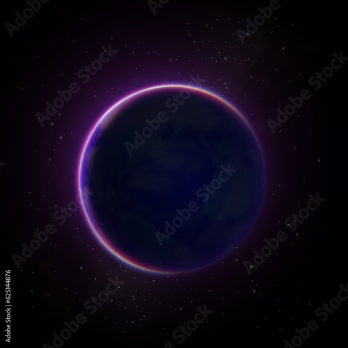 Planet Earth from space. Space background.