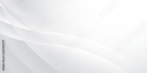 Fototapeta Naklejka Na Ścianę i Meble -  Abstract white and gray color, modern design stripes background with geometric round shape. Vector illustration.