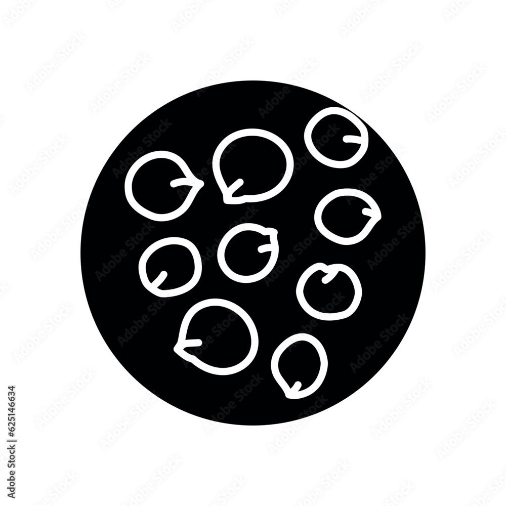 Quinoa cereals black line icon. Natural organic super food. Quinoa cereals black line icon. Natural organic super food.