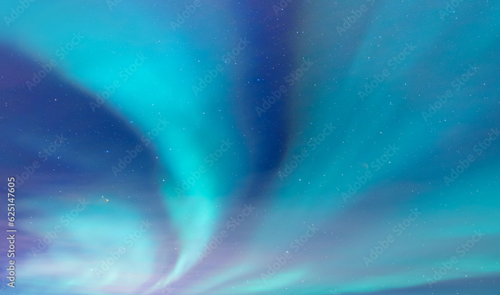 Northern lights (Aurora borealis) in the sky - Tromso, Norway - obrazy, fototapety, plakaty 
