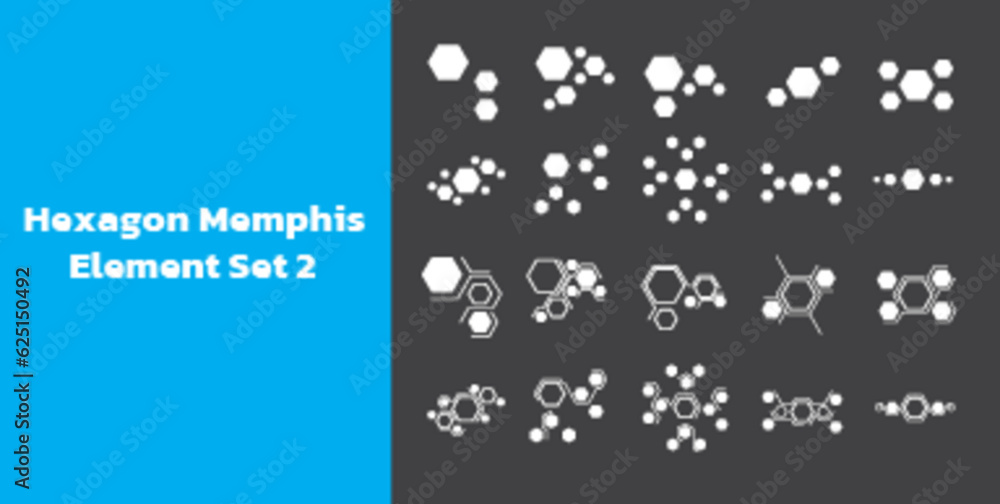 Hexagon Memphis Element Set 2