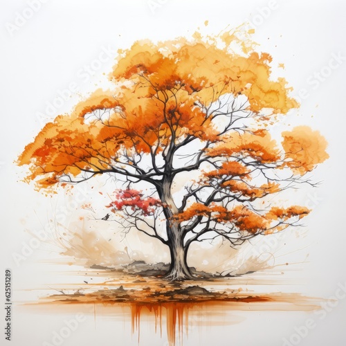 Revolutionize Your Art Learn to Draw a Tree with Overexposure and Emotional Marks - ai generate