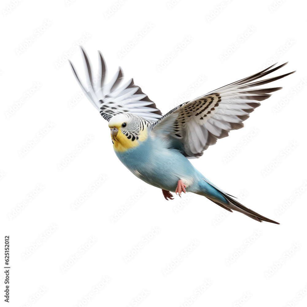 Fototapeta premium color bird looking isolated on white