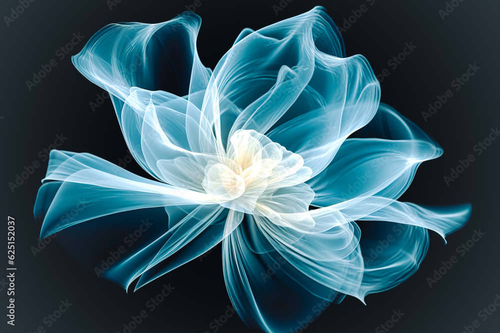 Beautiful blue flower on a black background. Floral background. Beautiful blue flower on a black background. Floral background.