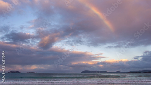 Rainbow over the ocean
