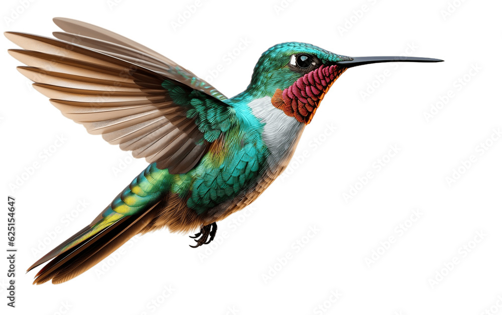 Hummingbird Stock Transparent Background. Generative AI