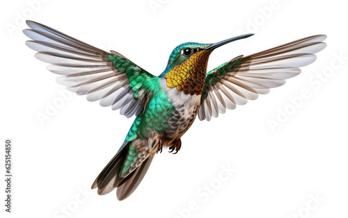 Transparent Background Hummingbird Stock. Generative AI