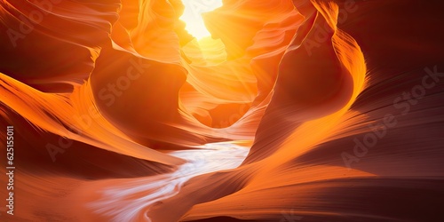 AI Generated. AI Generative. american usa beautiful orange yellow canyon rock mountain. Adventure outdoor nature landscape vibe. Graphic Art