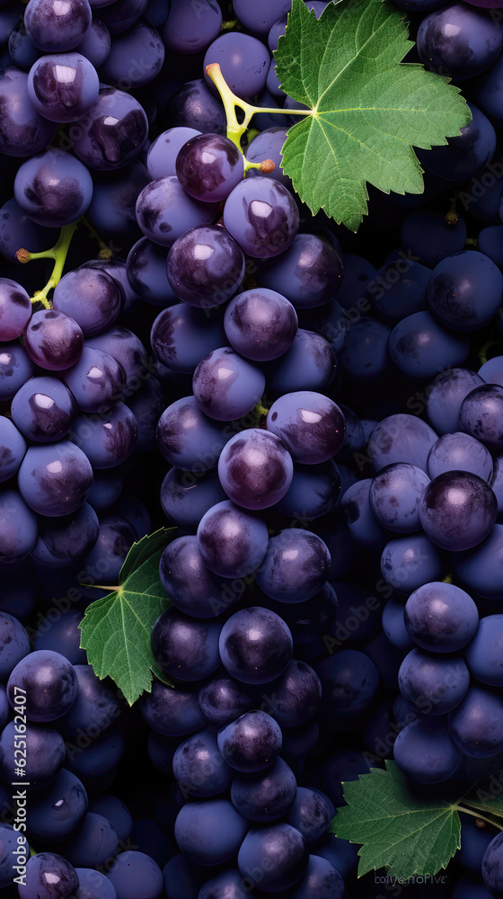 Pattern Of Grapes , Cell Phone Wallpaper. Generative AI Pattern Of Grapes , Cell Phone Wallpaper. Generative AI