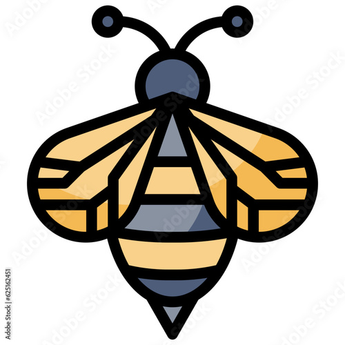 BEE line icon,linear,outline,graphic,illustration
