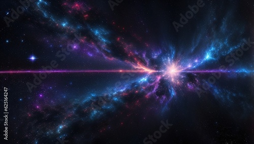 Cosmic space, stars and galaxies in outer space, abstract background