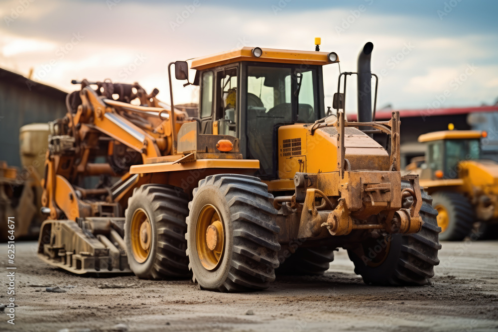 Heavy wheeled tractor, construction machinery