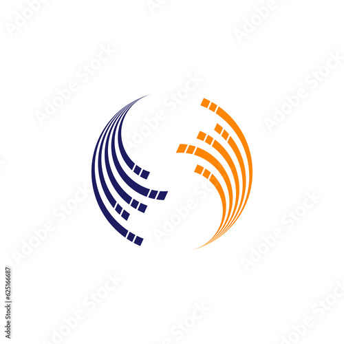 an illustration of a logo depicting synergy technology