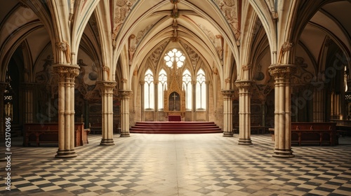 Cinematic Medieval Interior Wall Backdrop