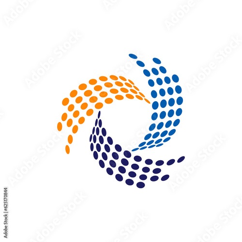 an illustration of a logo depicting synergy technology