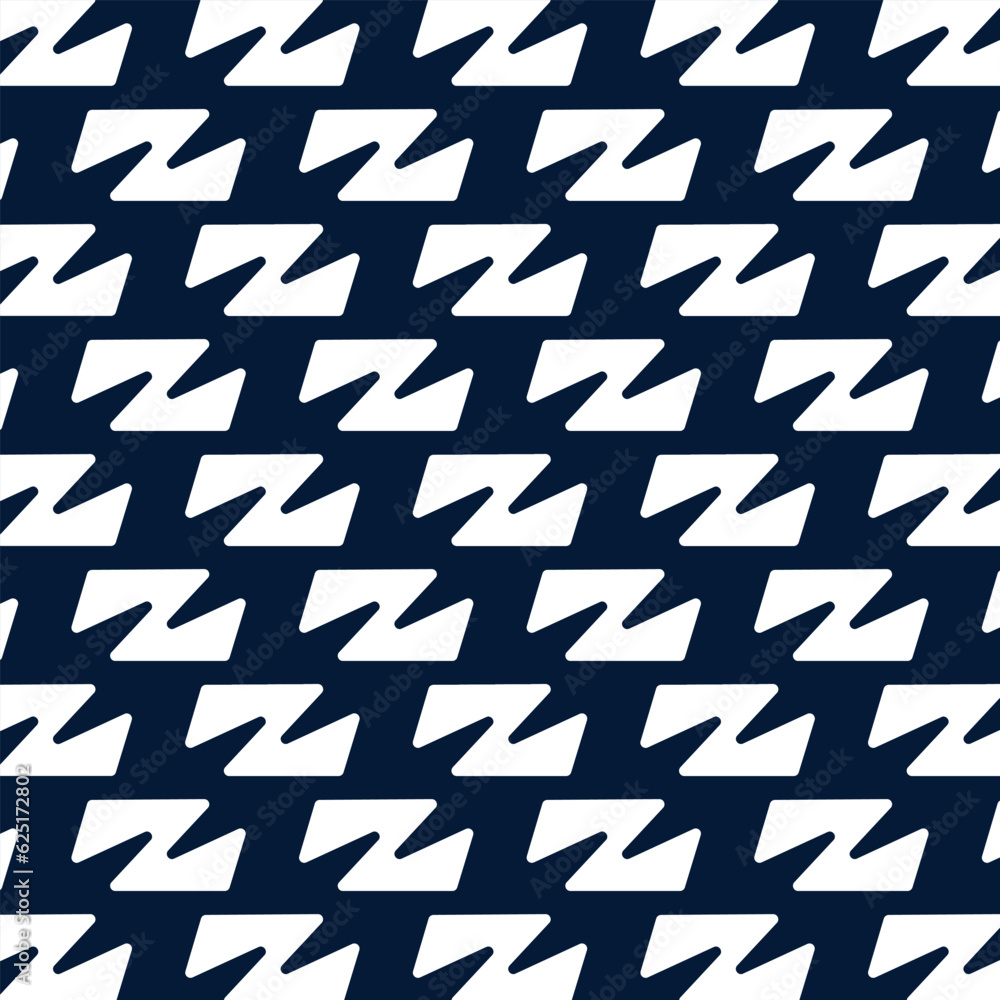 Blue and white z letter pattern vector illustration - obrazy, fototapety, plakaty 