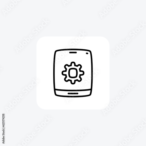 Mobile Settings Line Icon © Blinix Solutions
