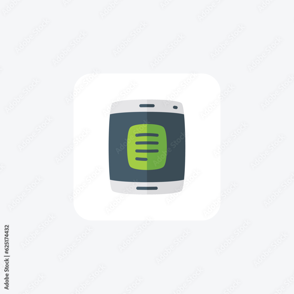 Mobile Document Flat Icon Mobile Document Flat Icon