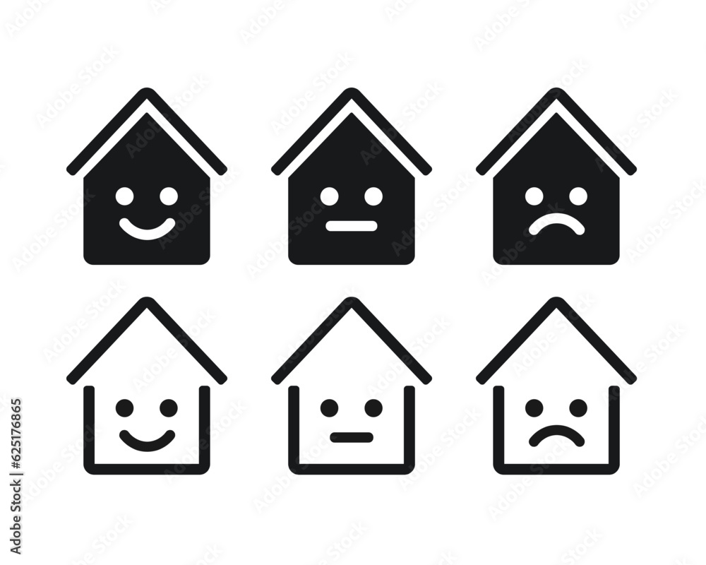 Home feedback icon. Illustration vector Home feedback icon. Illustration vector
