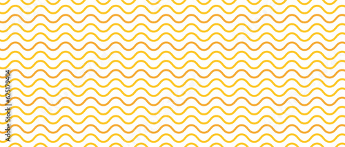 Italian pasta pattern. Spaghetti and ramen noodles on yellow background. Isolated vector illustrations