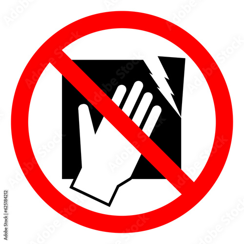 Danger Fragile Glass Symbol Sign ,Vector Illustration, Isolate On White Background Label. EPS10
