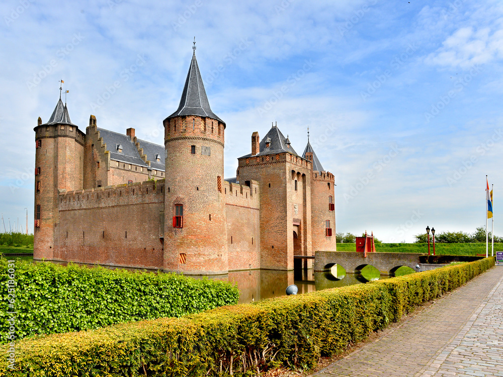 amsterdam or Muiderslot  castle   is one of the most famous castles in the amsterdam,  Netherlands