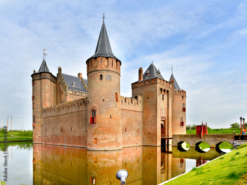 amsterdam or Muiderslot castle is one of the most famous castles in the amsterdam, Netherlands amsterdam or Muiderslot castle is one of the most famous castles in the amsterdam, Netherlands