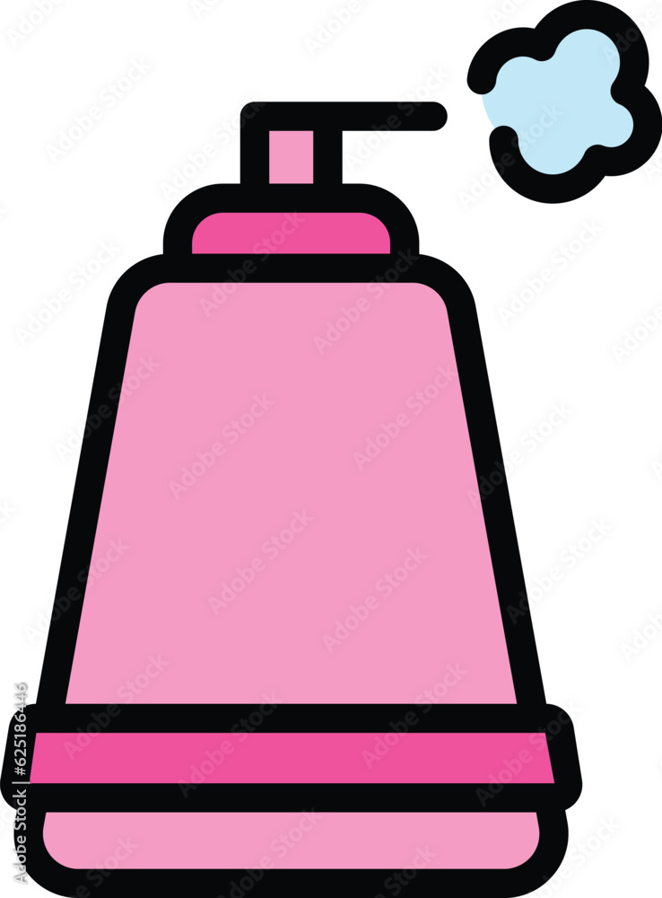 Home aerosol bottle icon. Outline Home aerosol bottle vector icon for web design isolated on white background color flat Home aerosol bottle icon. Outline Home aerosol bottle vector icon for web design isolated on white background color flat