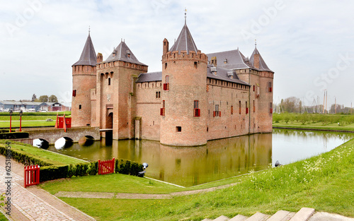 amsterdam or Muiderslot  castle   is one of the most famous castles in the amsterdam,  Netherlands