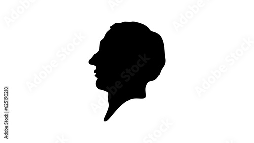 Louis Braille silhouette