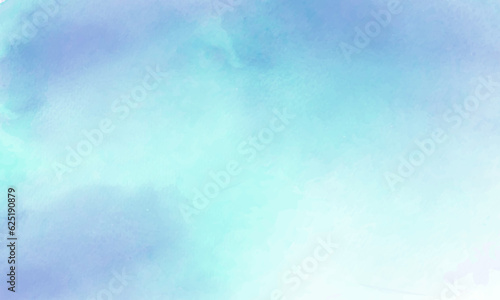 Soft blue watercolor background Template 