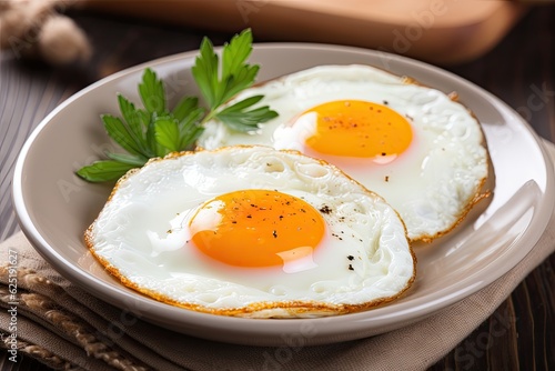 fried eggs photo