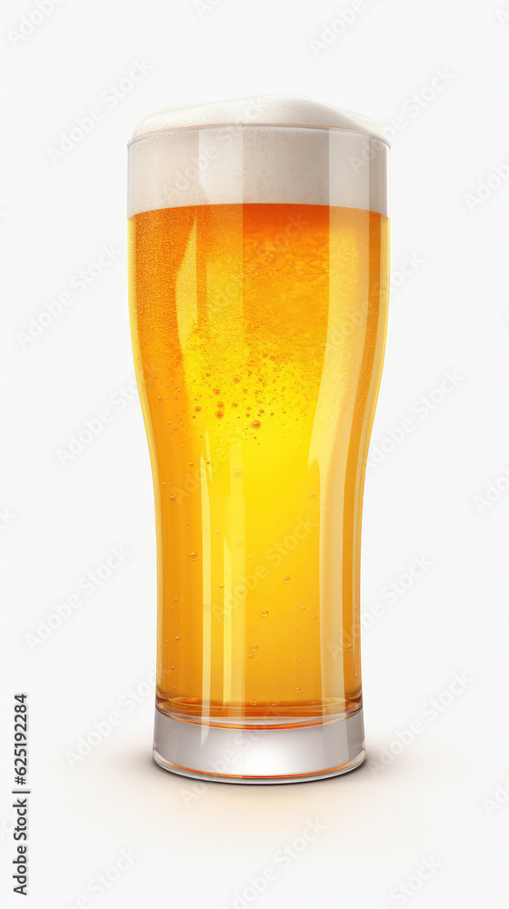 3d majestic beer on white background AI Generative 3d majestic beer on white background AI Generative