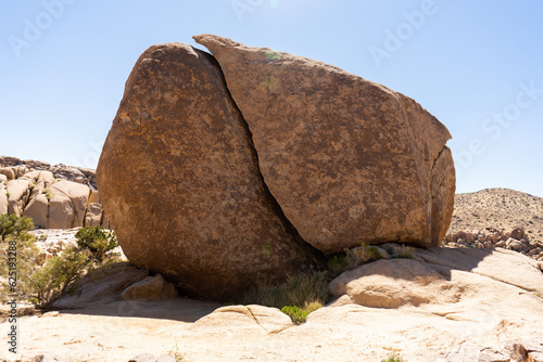 big rocks in the desert