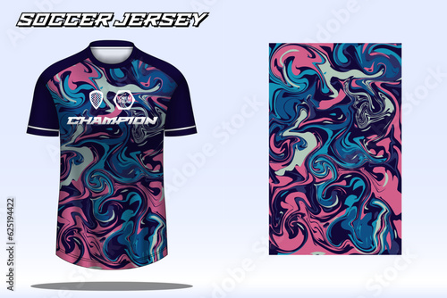 Soccer jersey sport shirt design template	