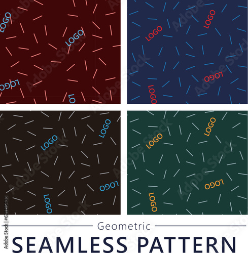 Geometric seamless vector pattern n45