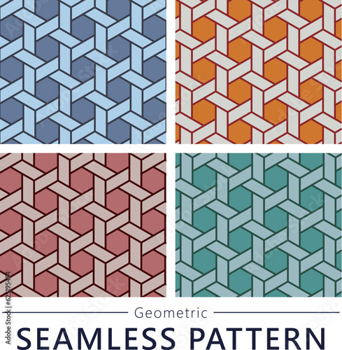 Geometric seamless vector pattern n44