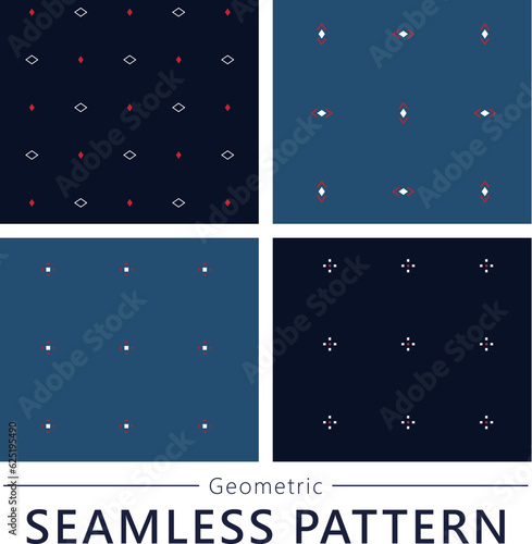 Geometric seamless vector pattern n47