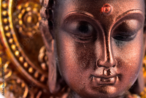 Closeup of buddha face statue, buddha wallpaper