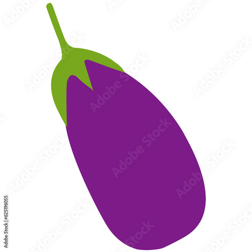eggplant on a white background
