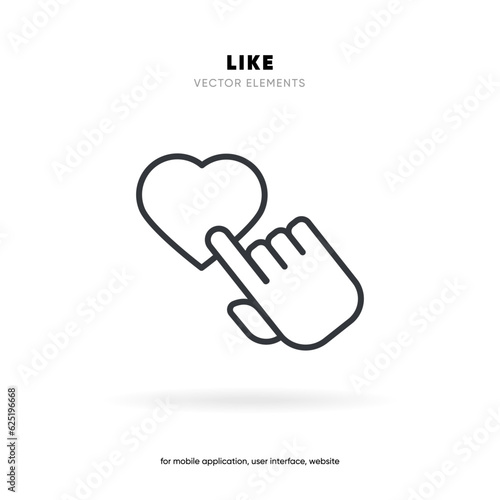 Subscribe button Bell, notification icon button and hand cursor click. Red button subscribe to channel social media, marketing, blog. Vector illustration for website, mobile app, UI UX. EPS 10