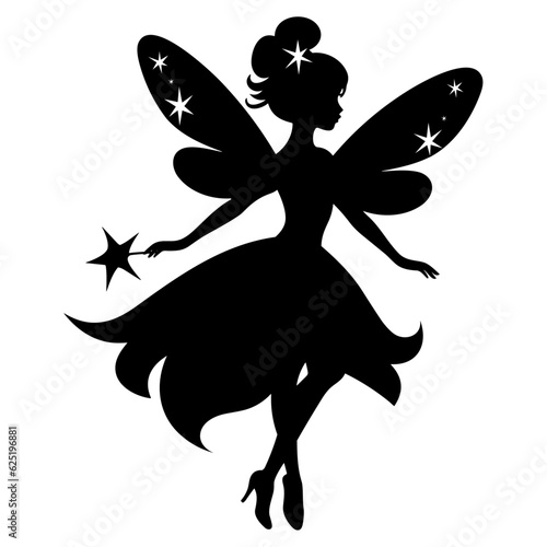 Cute fairy silhouette
