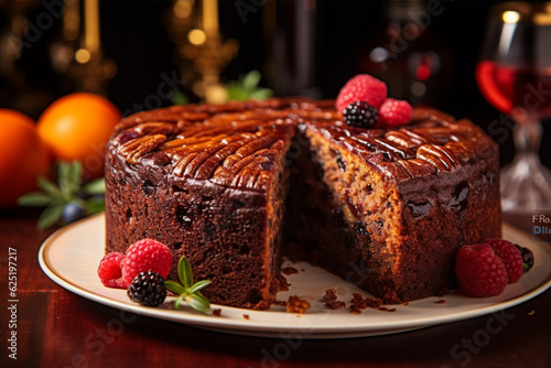 photo of a dundee cake photo