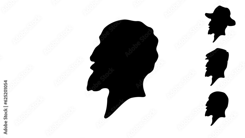 Pierre-Auguste Renoir silhouette Pierre-Auguste Renoir silhouette